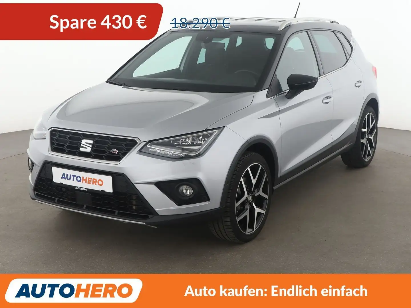 SEAT Arona 1.0 TSI FR Aut.*NAV*LED*ACC*CAM*PDC*SHZ*CARPLAY Gri - 1