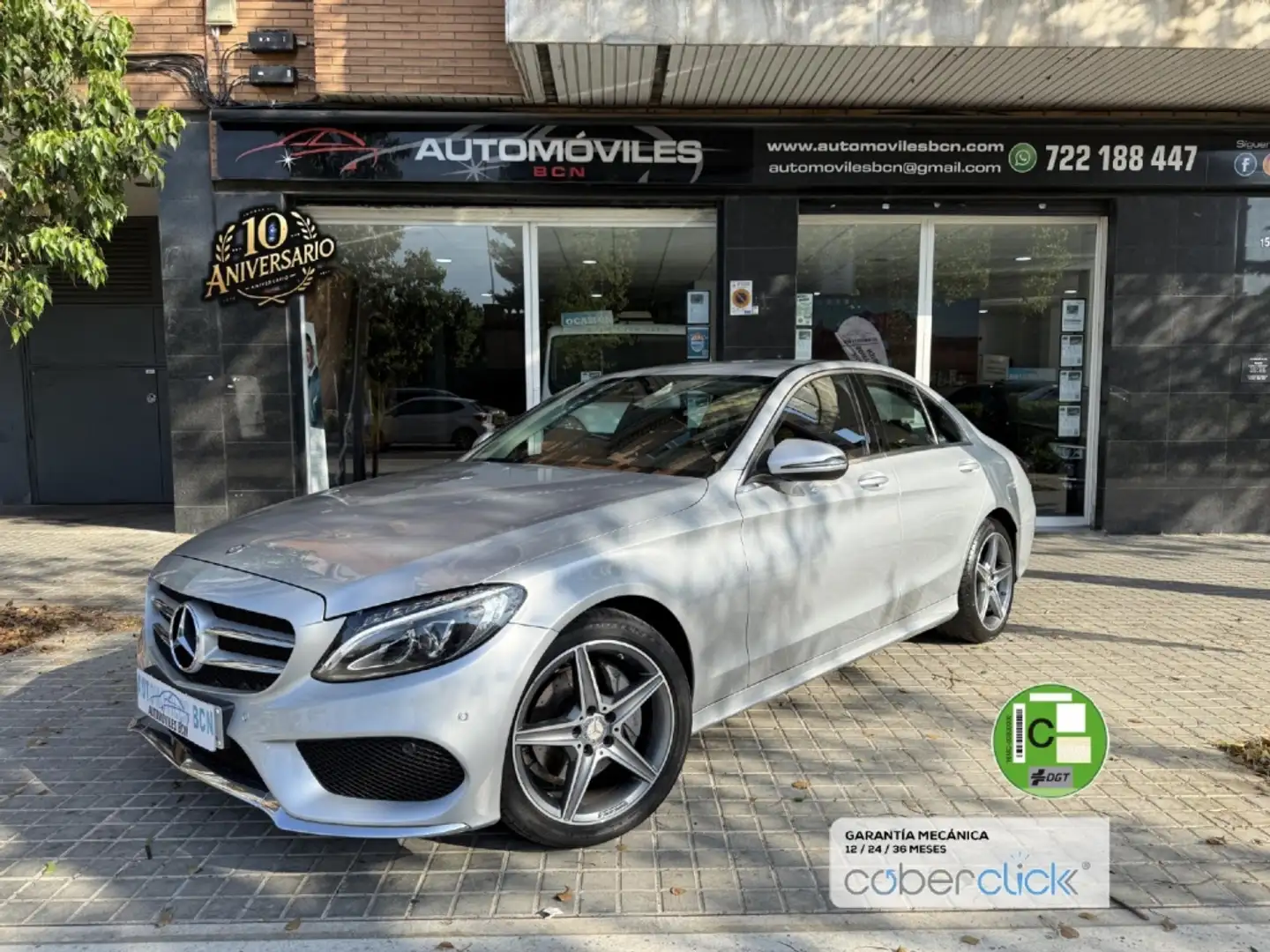 Mercedes-Benz C 220 220d 9G-Tronic AMG Line Gris - 1