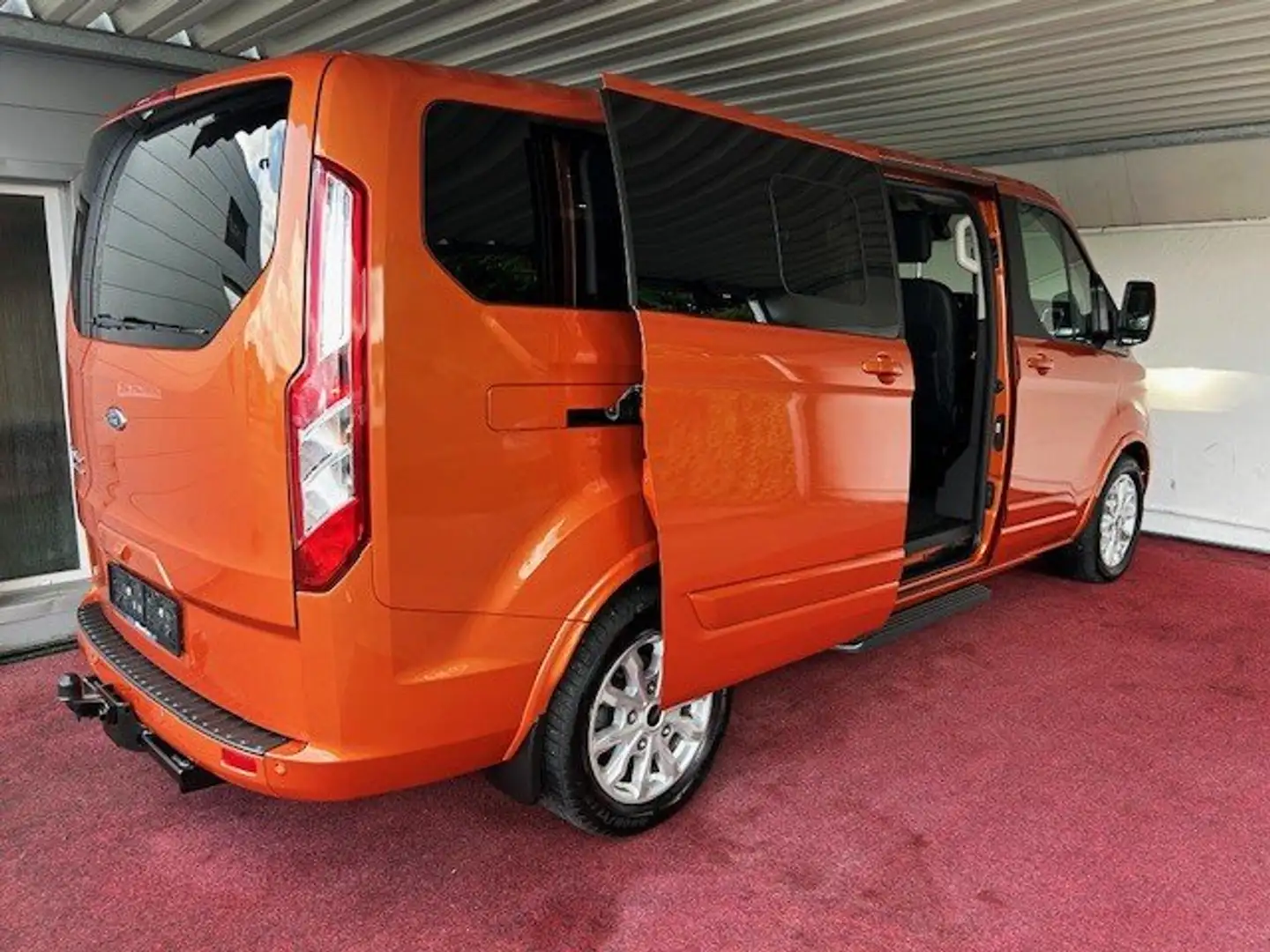 Ford Tourneo Custom langer Radstand/Aut/LEDER/AHK/GARANTIE Orange - 1