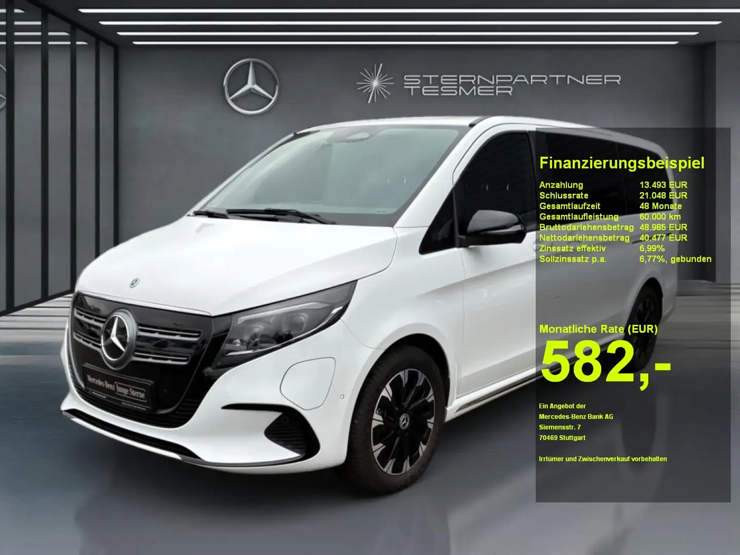 Mercedes-Benz EQV 300 Lang BURMESTER+MBUX+CARPLAY+DISTRONIC Weiß - 1