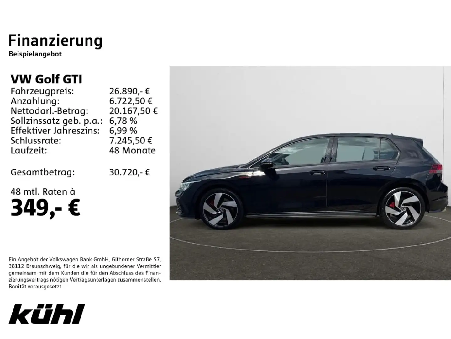 Volkswagen Golf GTI VIII  2.0 TSI DSG  Navi,ACC,LM18 Noir - 2
