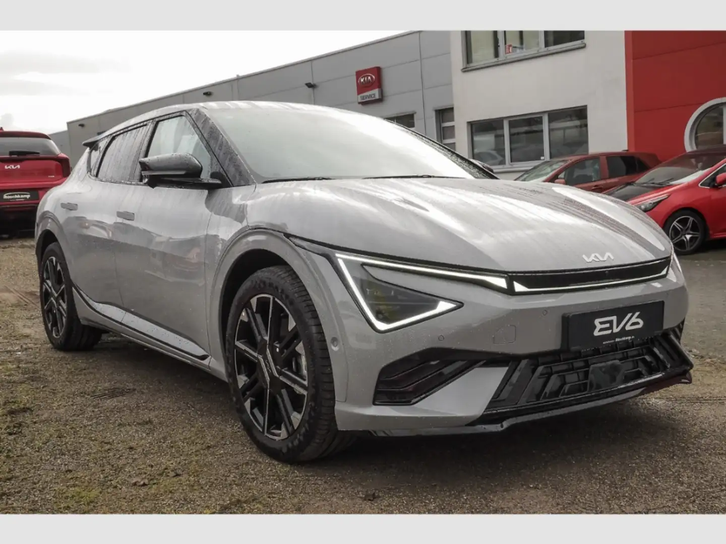 Kia EV6 GT Line 4WD 84kWh 360-Kam Head-Up Navi Leder Memor Grau - 2