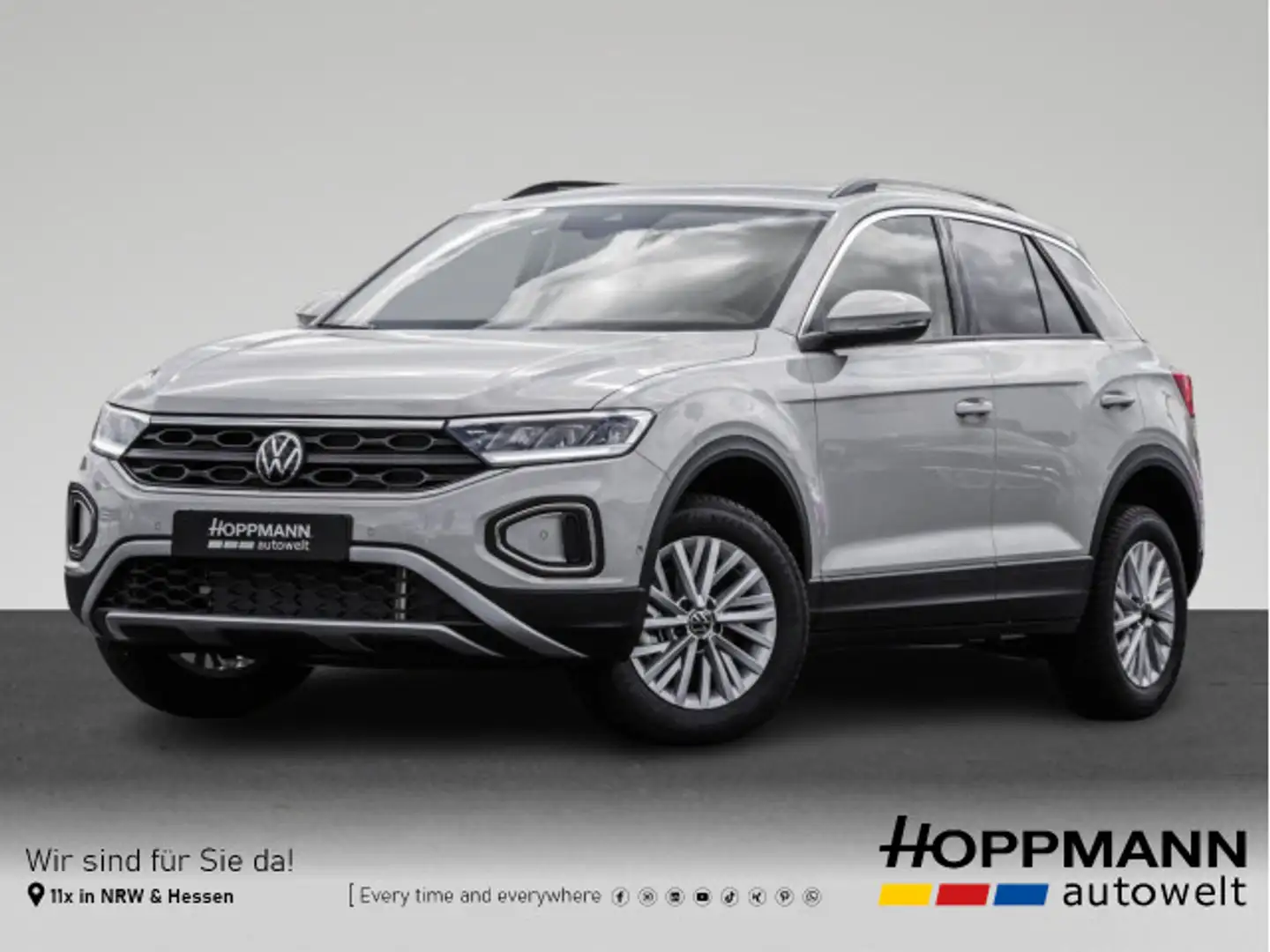 Volkswagen T-Roc Life 1.0 l TSI 110 PS 6-Gang IQ-Drive Grau - 1