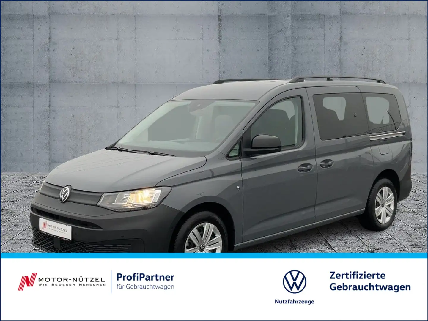 Volkswagen Caddy 2.0 TDI DSG 5JG+APP+ACC+ERGO+RFK+PLA Grau - 1