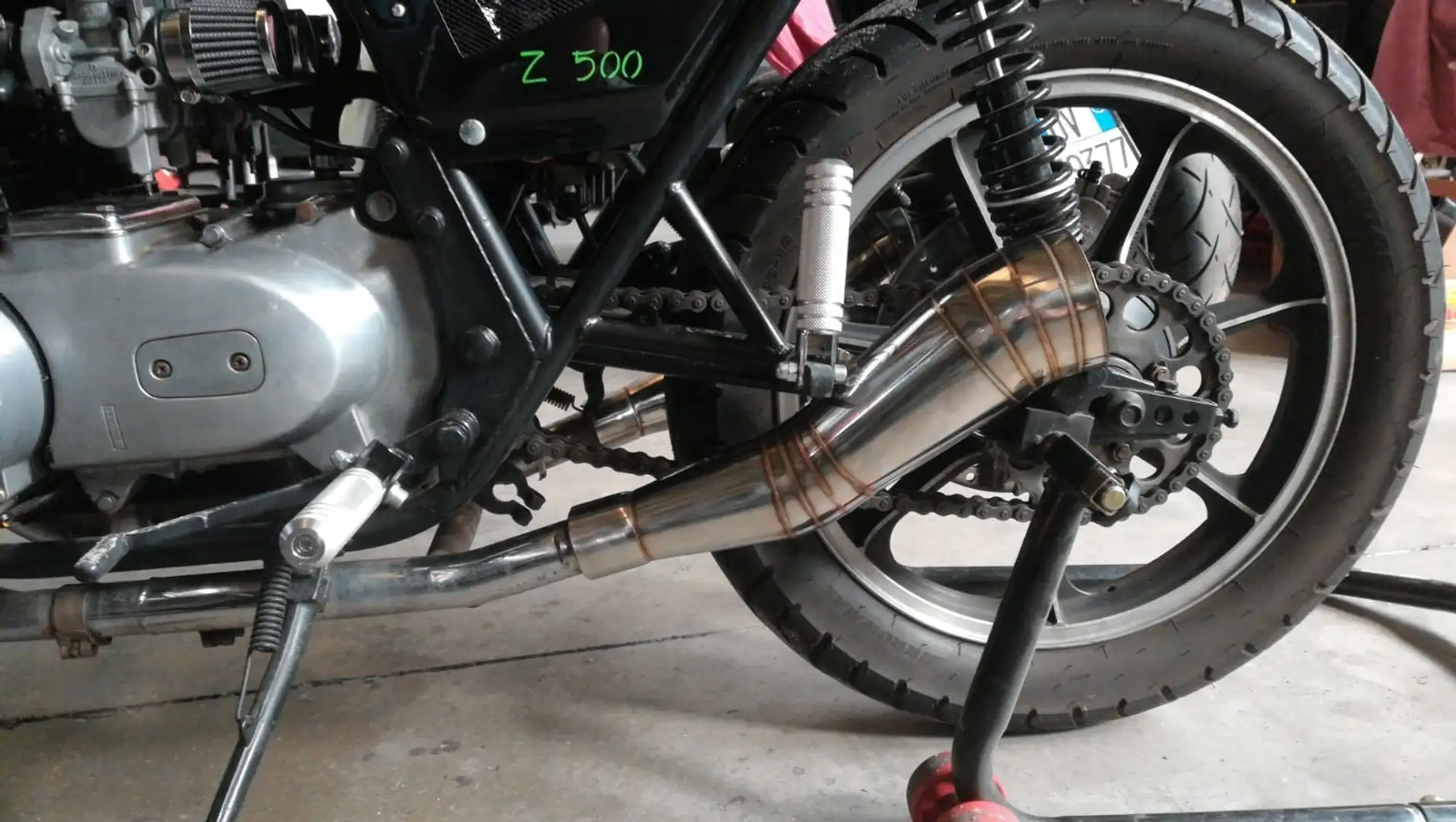 Kawasaki Z 500 caffè racer Nero - 1