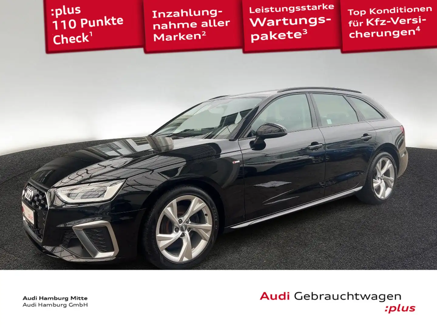 Audi A4 35 TDI S Line S tronic Navi PDC Sitzhzg Schwarz - 1