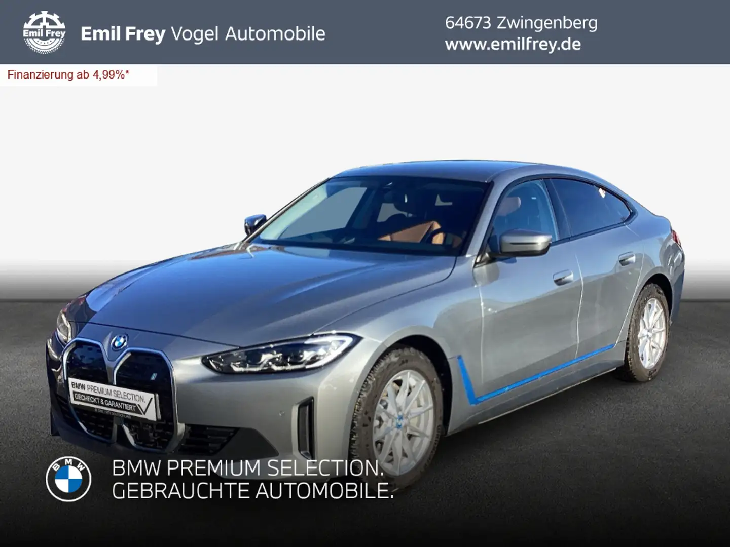 BMW i4 eDrive40 Gran Coupe Harman/Kardon* AHK* SHZ* Grau - 1