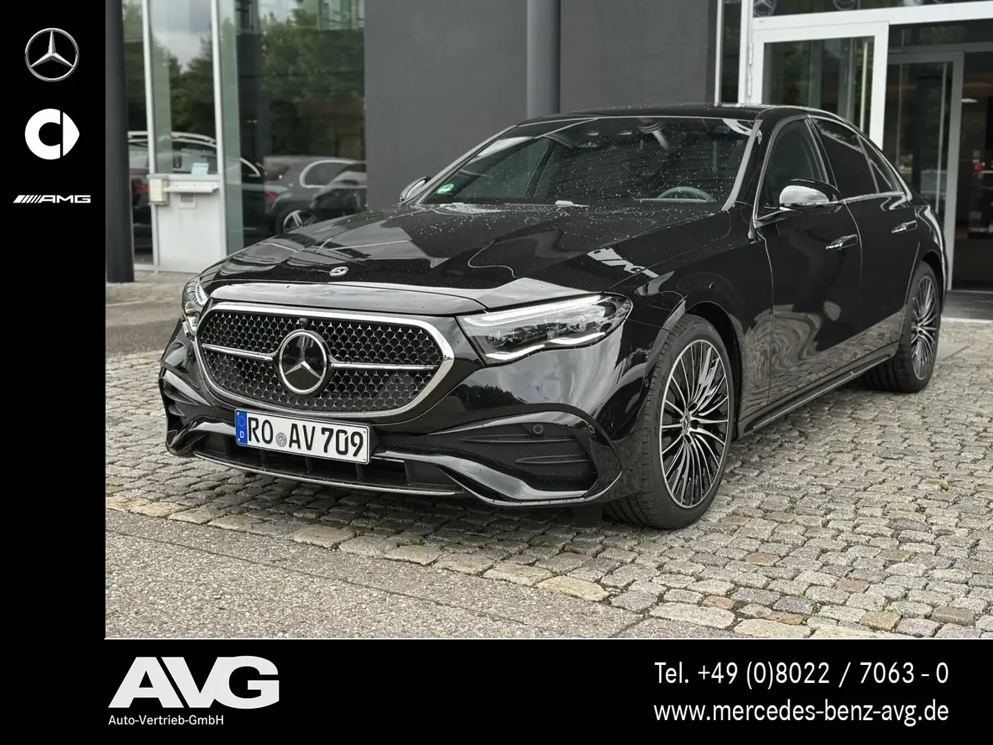Mercedes-Benz E 220 E 220 d Edition AMG Pano DIGITAL Memory RF 360° Zwart - 1