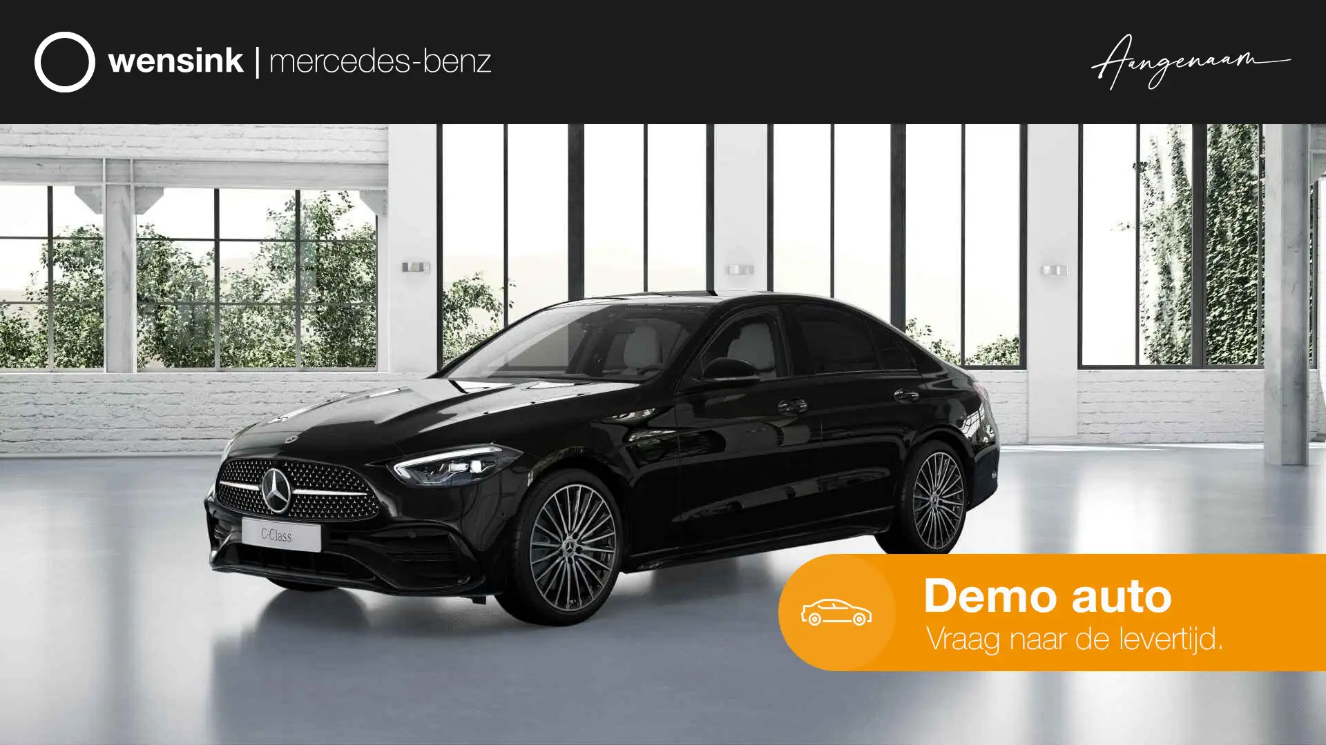 Mercedes-Benz C 180 Business Solution AMG | Panoramaschuifdak | Trekha Zwart - 1