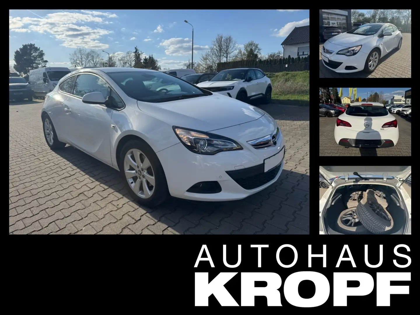 Opel Astra J GTC 1.4 Turbo **FLA PDC 8-fach Alu** Weiß - 1