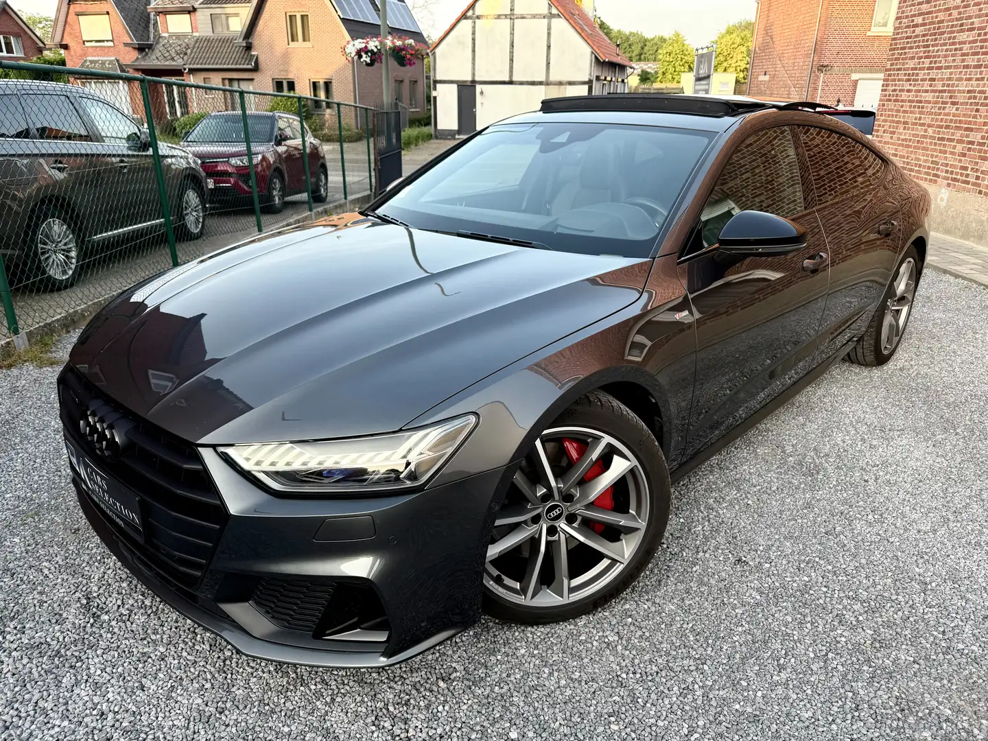 Audi A7 55 TFSIe Quattro Comp. 3x S-Line | Open Dak | 360! Gris - 1