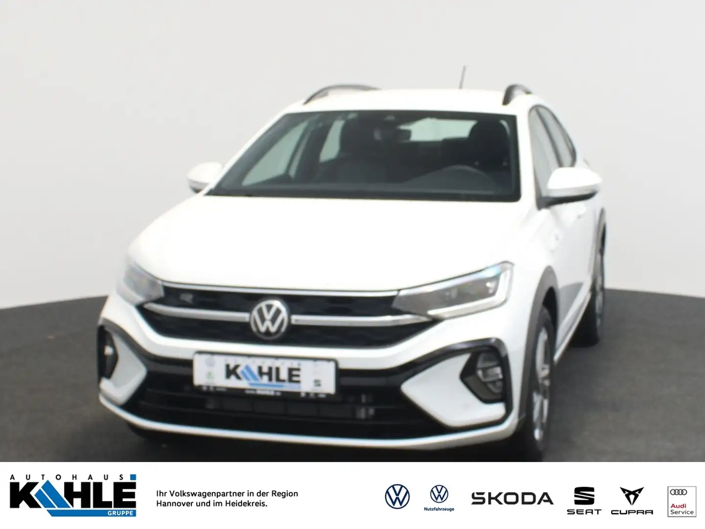 Volkswagen Taigo R-Line 1.0TSI DSG Navi AHK LED SHZ Klima Blanc - 1