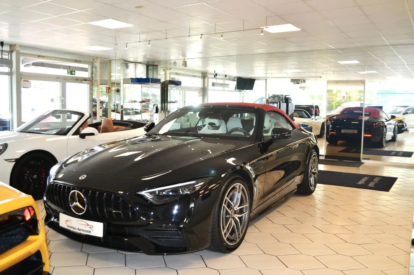 Mercedes-Benz SL 43 AMG -Night Premium+MBUX+360°+Burmester+Carb Schwarz - 2