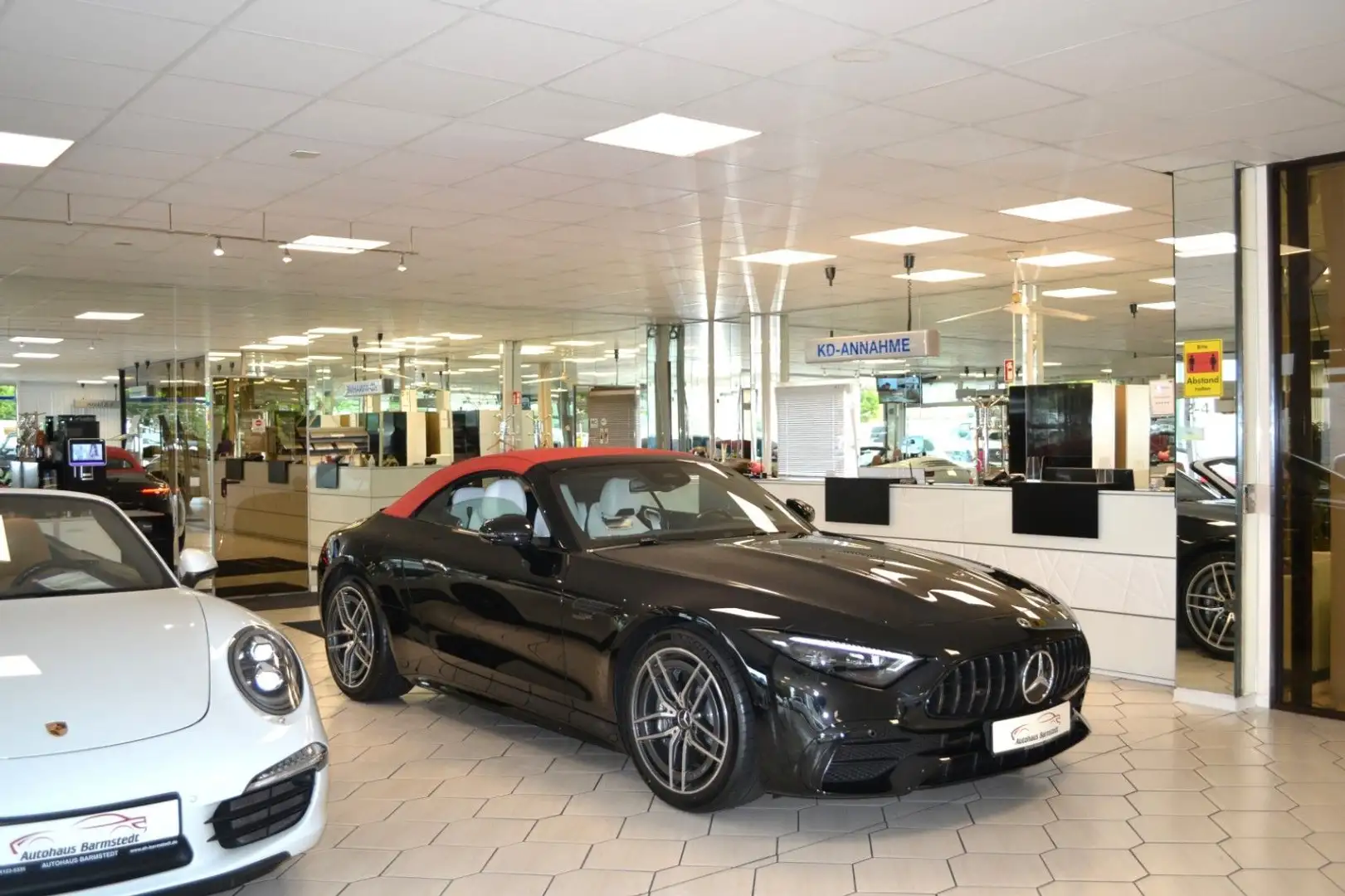 Mercedes-Benz SL 43 AMG -Night Premium+MBUX+360°+Burmester+Carb Schwarz - 1