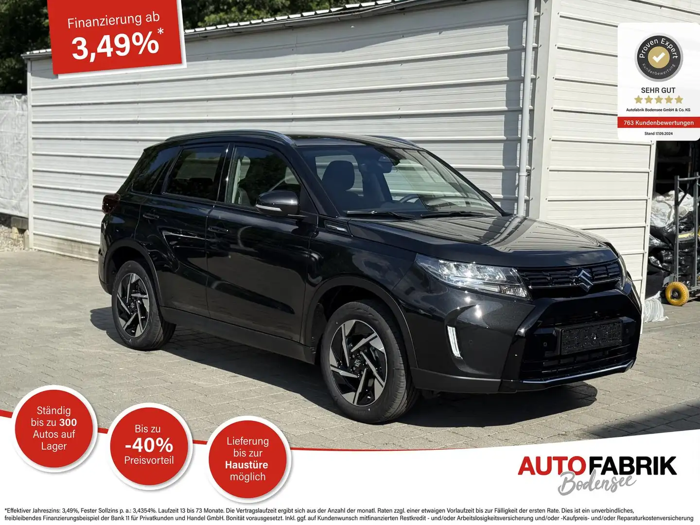 Suzuki Vitara Comfort+ 1.4 MHEV 4WD*LEDER*NAVI*SHZ*Kamera Schwarz - 1