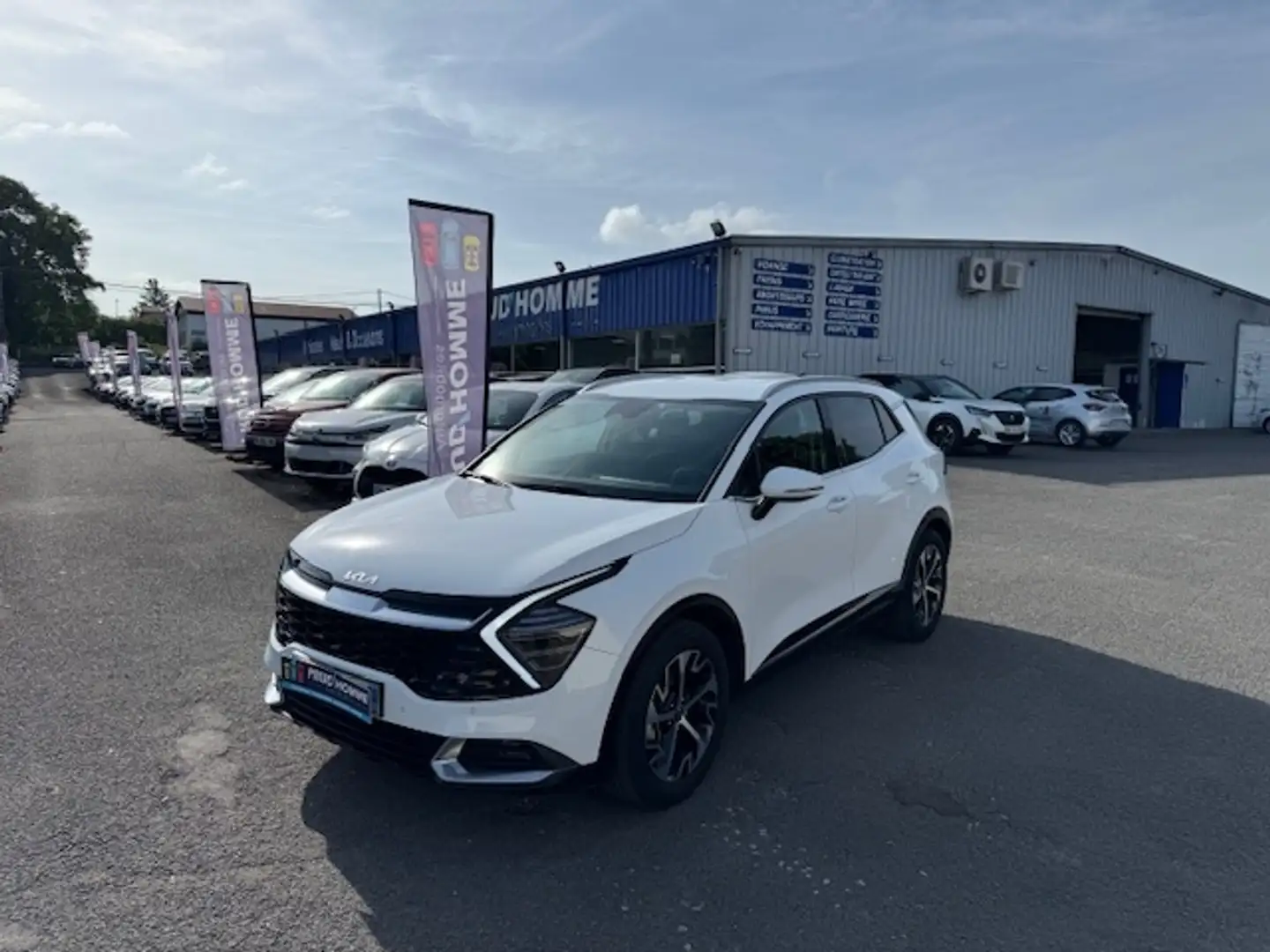 Kia Sportage 1.6 CRDI 136CH MHEV  DESIGN DCT7 4X2 Blanc - 1