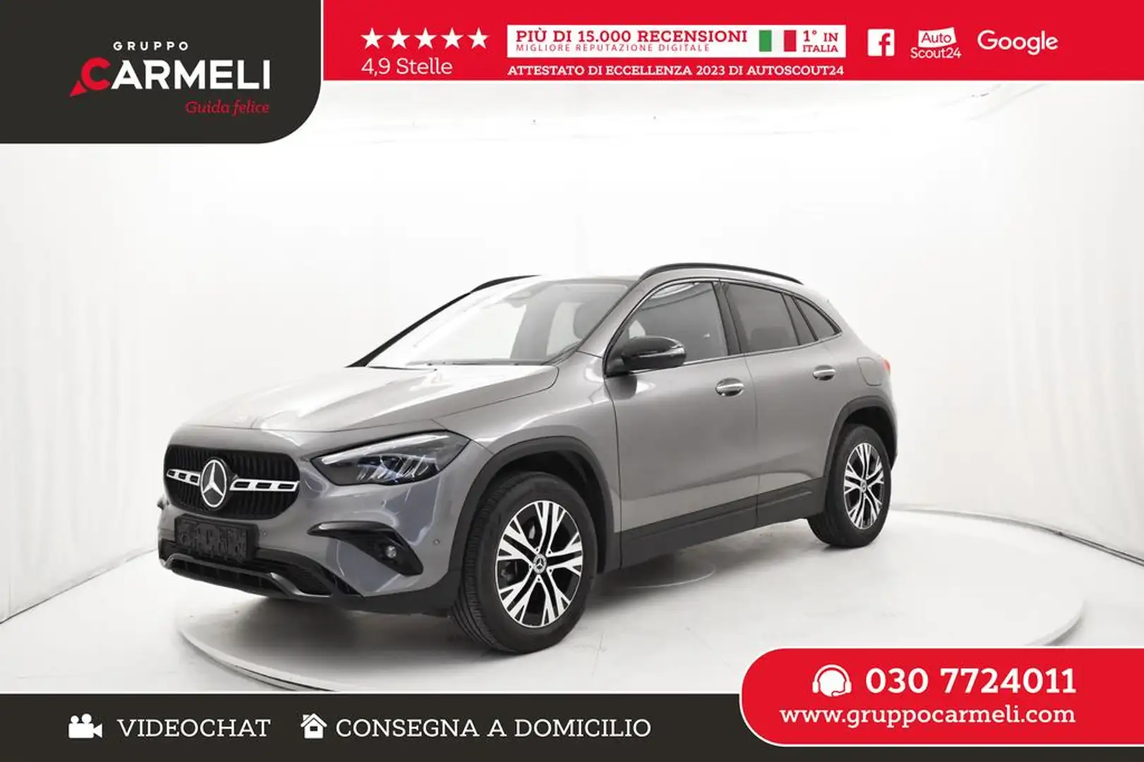 Mercedes-Benz GLA 180 Mhev Progressive Advanced NIGHT PACK,CERCHI 18 Šedá - 1