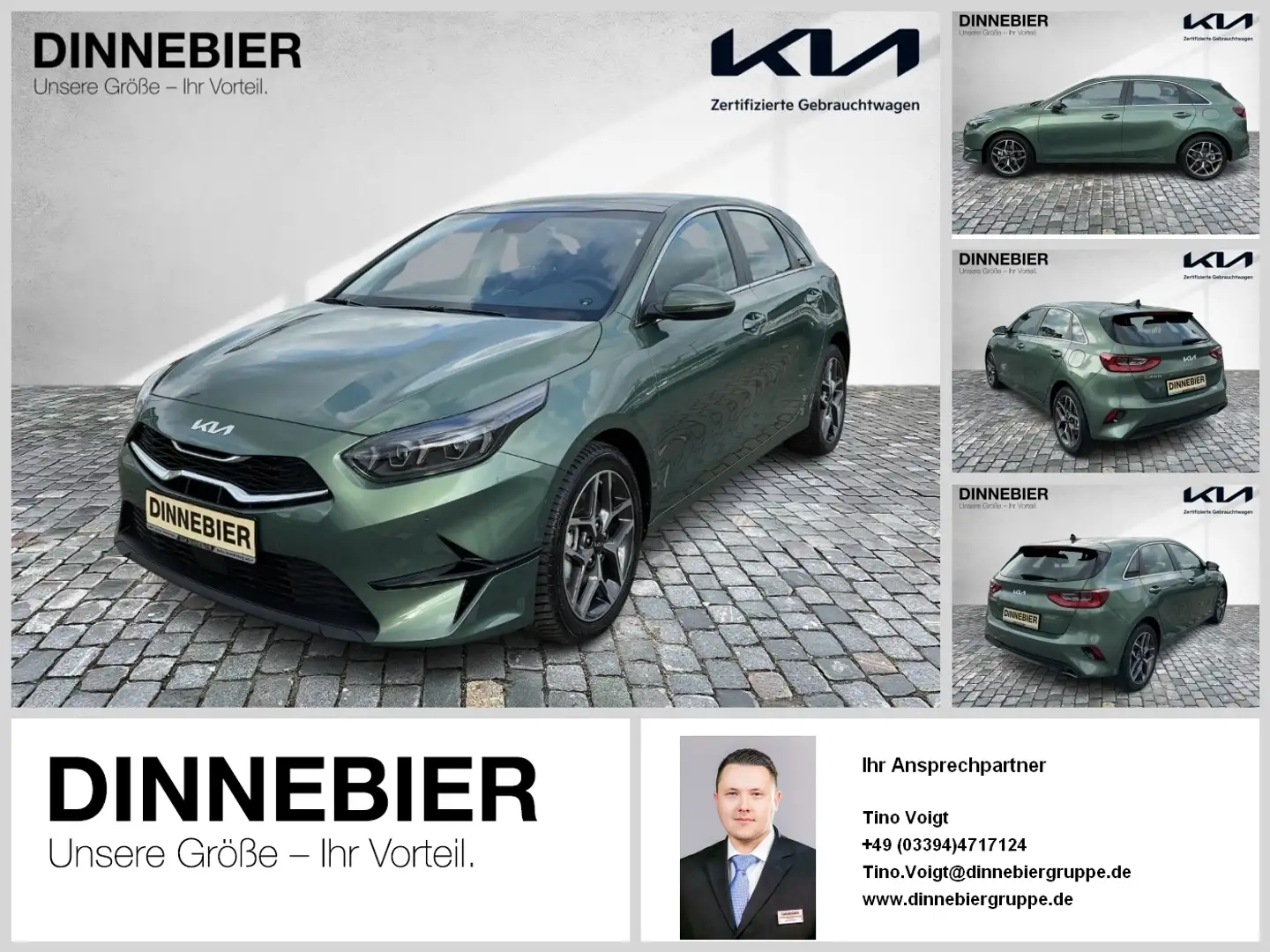 Kia Ceed / cee'd CEED 1.5T Spirit Glasdach+LED+Navi+Kamera Vert - 1