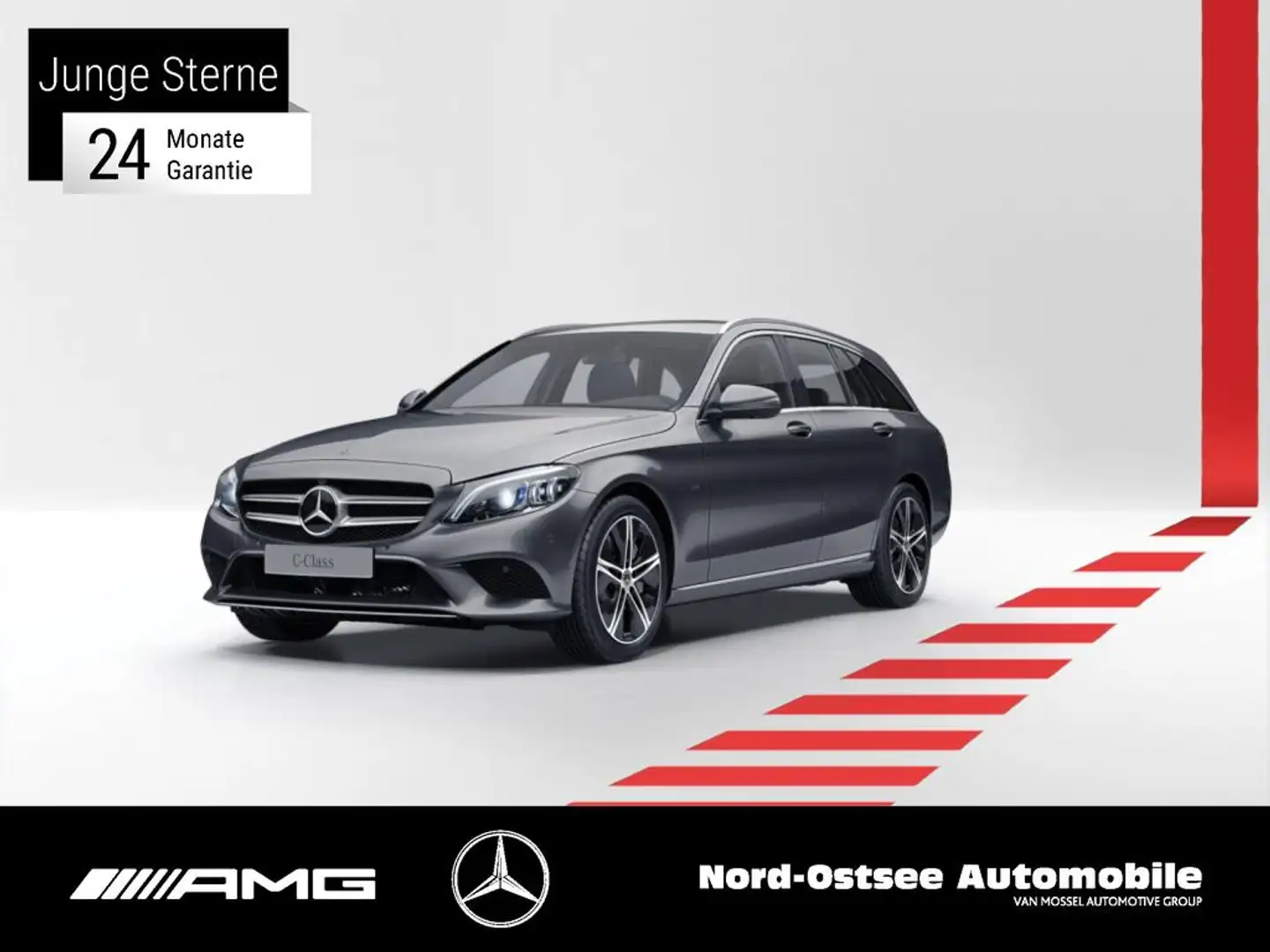 Mercedes-Benz C 300 de T AVANTGARDE AHK DISTRO 360° MULTIBEAM Grau - 1