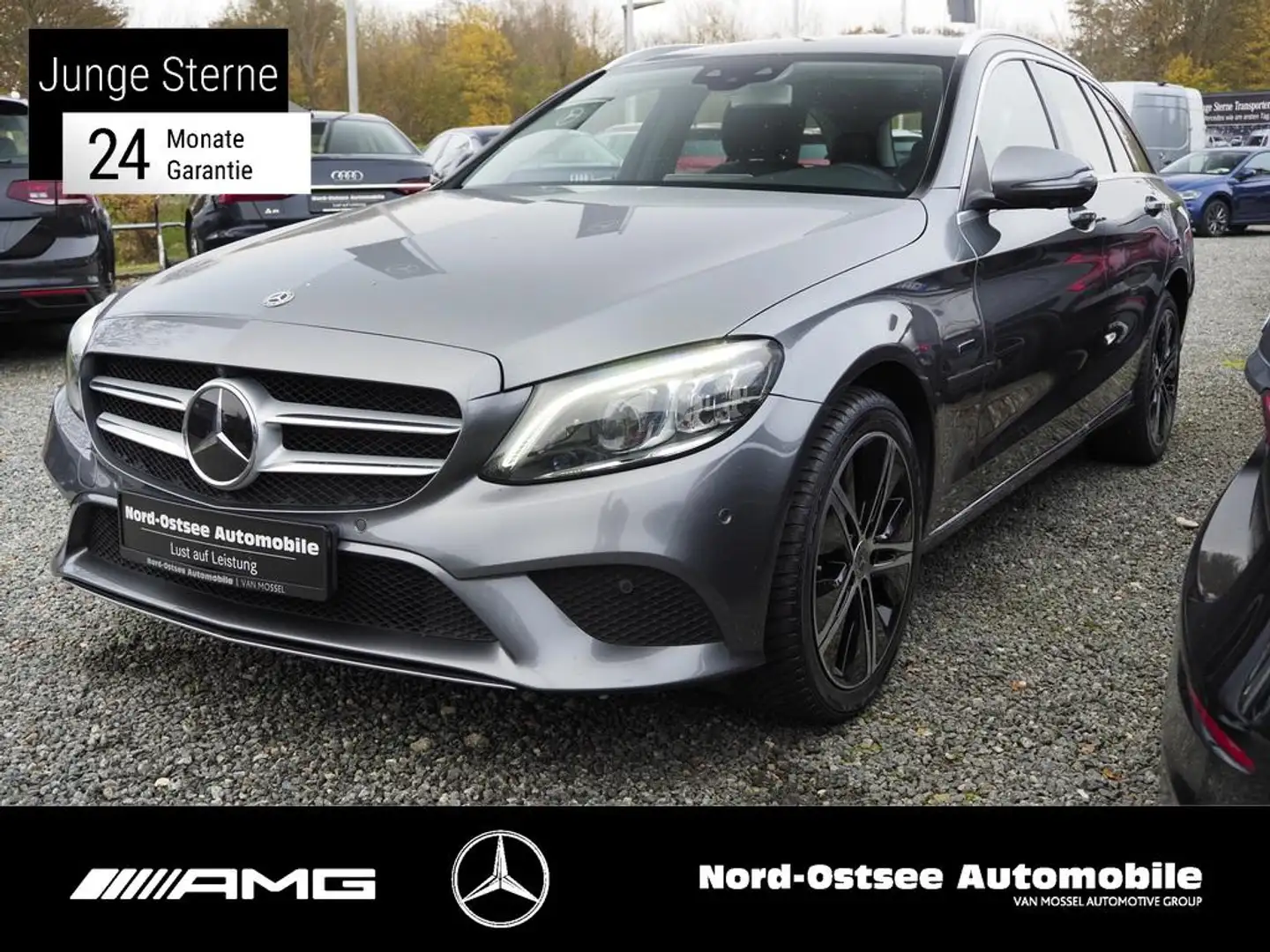 Mercedes-Benz C 300 de T AVANTGARDE AHK DISTRO 360° MULTIBEAM Gris - 1