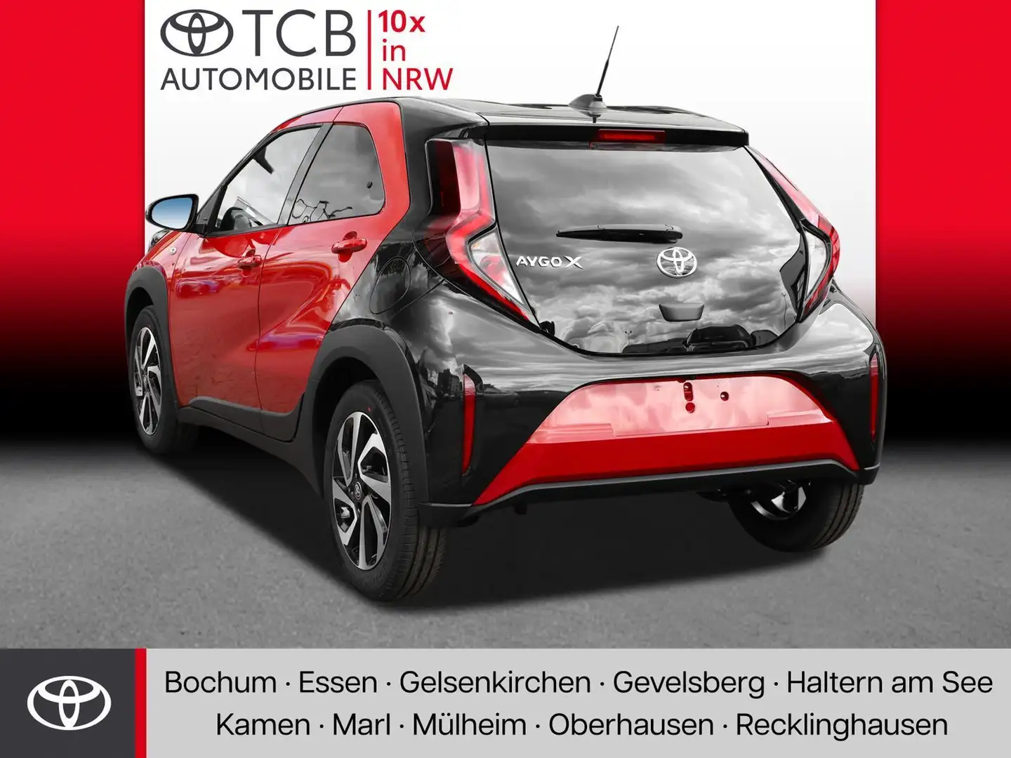 Toyota Aygo X 1.0 Teamplayer Automatik SHZ PDC KLIMA Rouge - 2