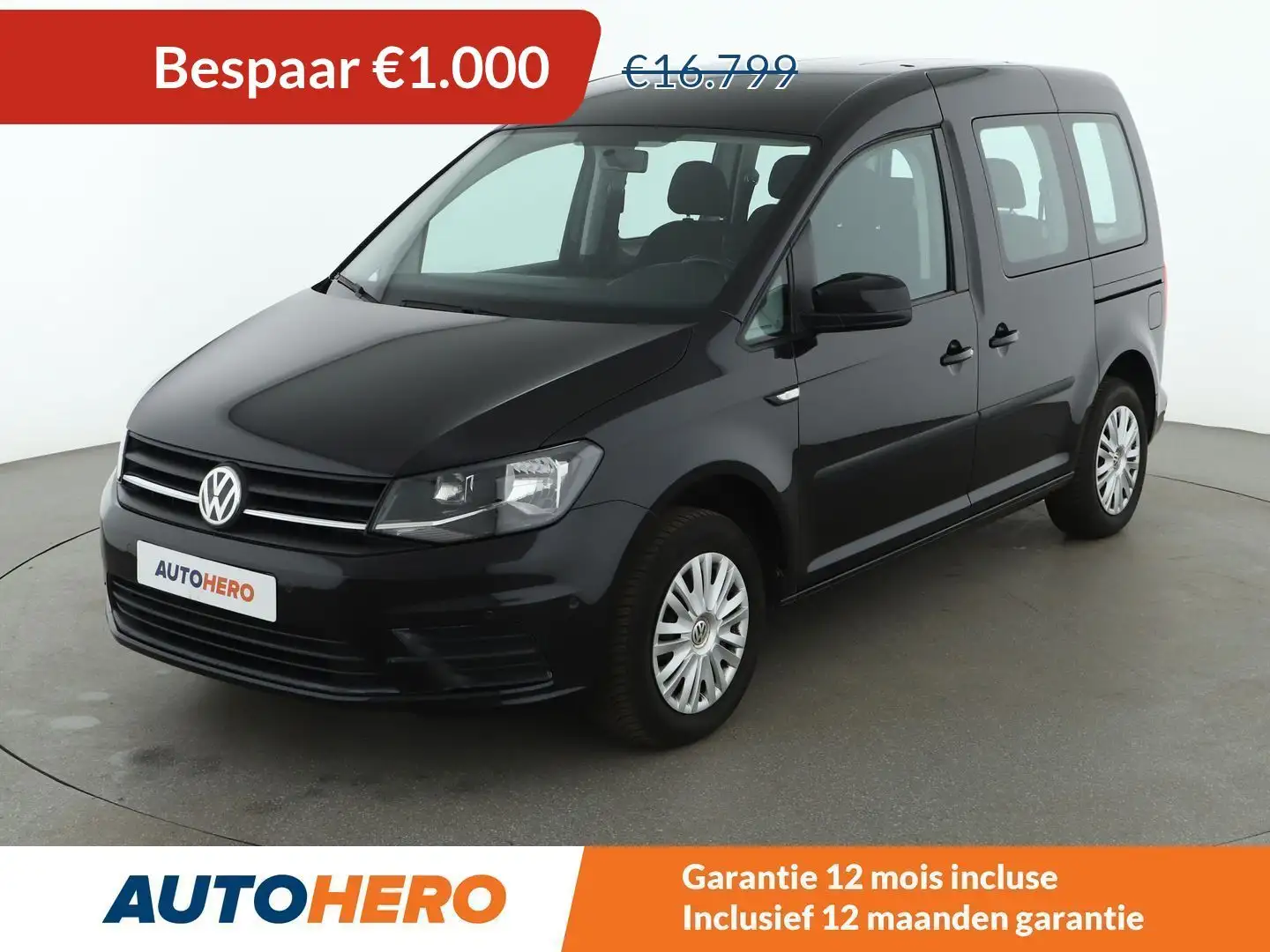 Volkswagen Caddy 1.0 TSI Trendline BlueMotion Zwart - 1