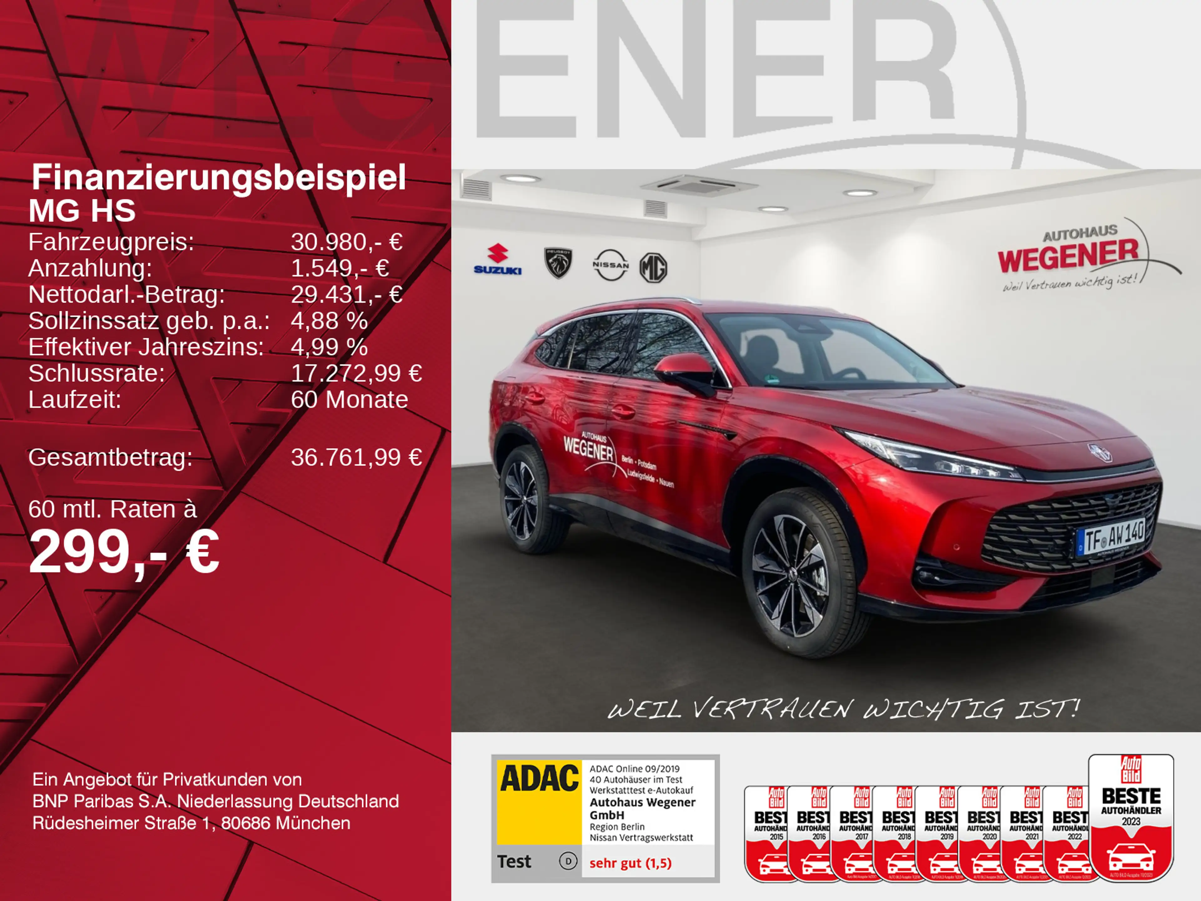 MG HS 1.5 T-GDi Hybrid+ Luxury |LED|360|CarPlay|ACC — photo 2