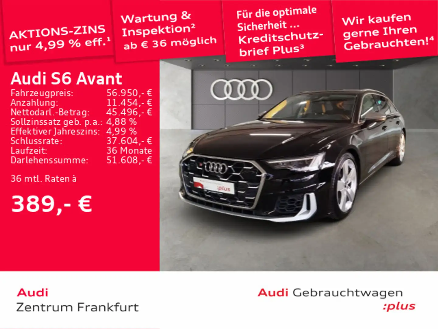 Audi S6 TDI quattor tiptronic LED Navi Tempomat Czarny - 1