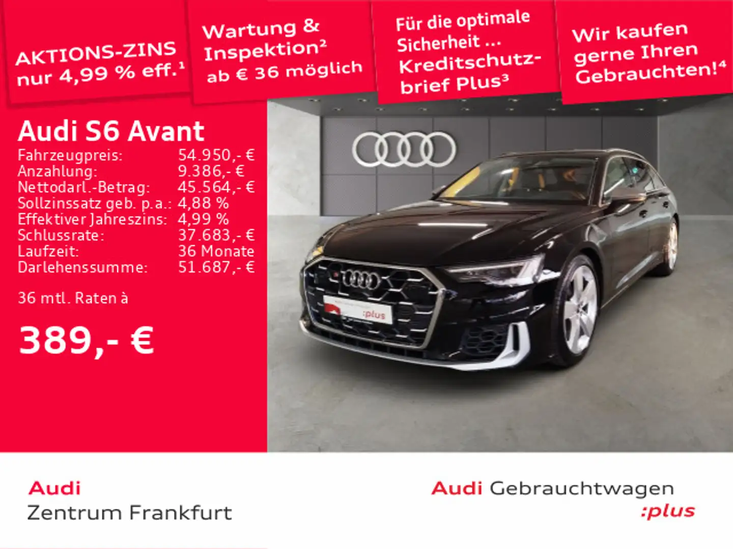 Audi S6 TDI quattor tiptronic LED Navi Tempomat Black - 1