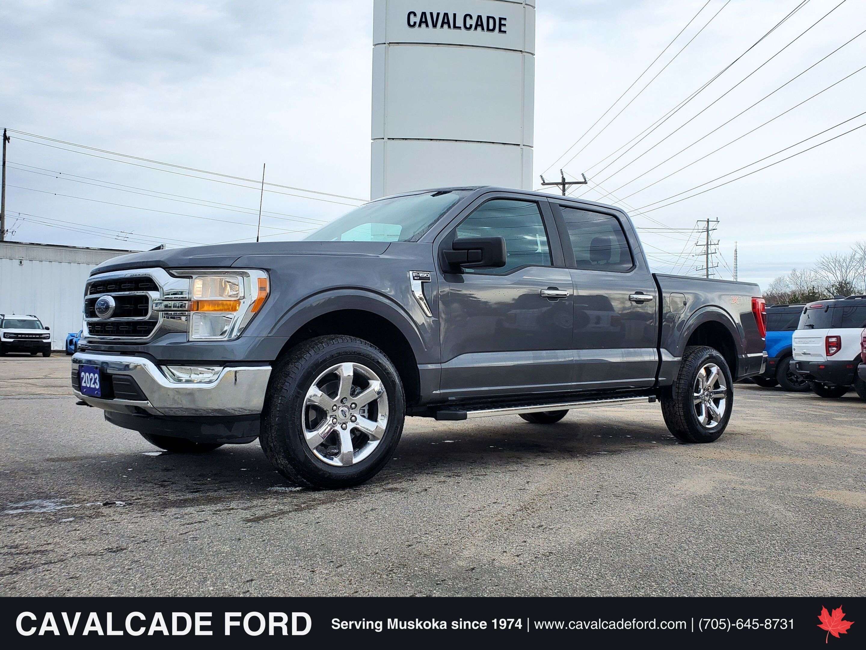 Gray 2023 Ford F-150 Pickup Truck Four-Wheel Drive Automatic