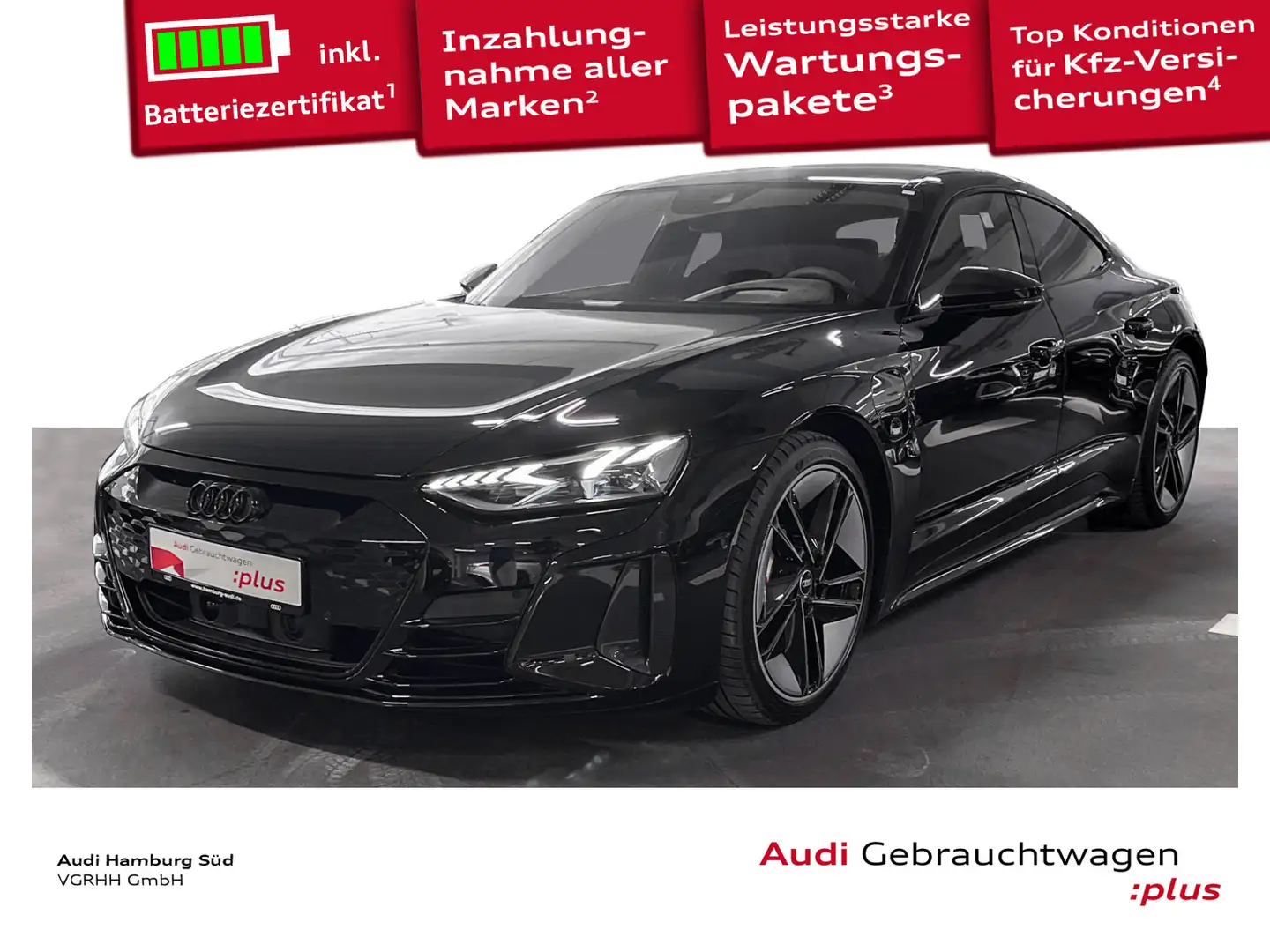 Audi e-tron GT e-tron RS GT qu. CARBON/LM21/LASER/SPORSITZ-PRO Zwart - 1