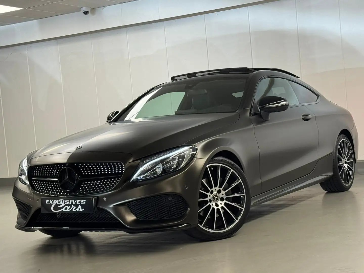 Mercedes-Benz C 220 D COUPE PACK AMG LINE TO PANO CAMERA GPS CUIR REG Brun - 1