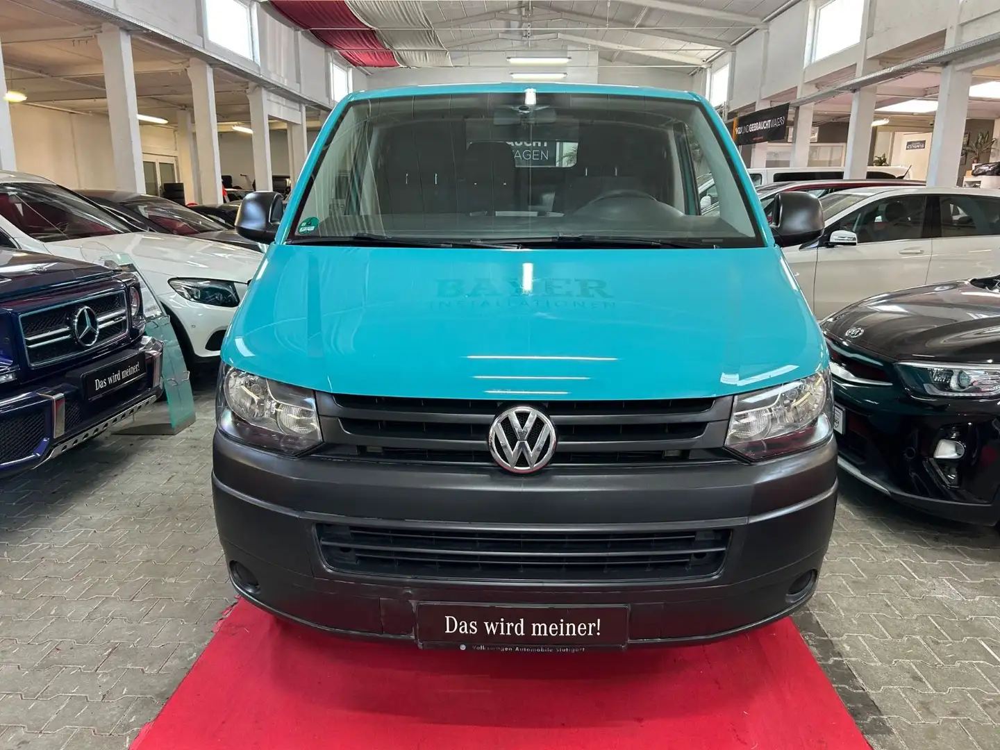 Volkswagen T5 Transporter Kasten-Kombi*1.HAND*TÜV NEU*AHK* Blau - 2