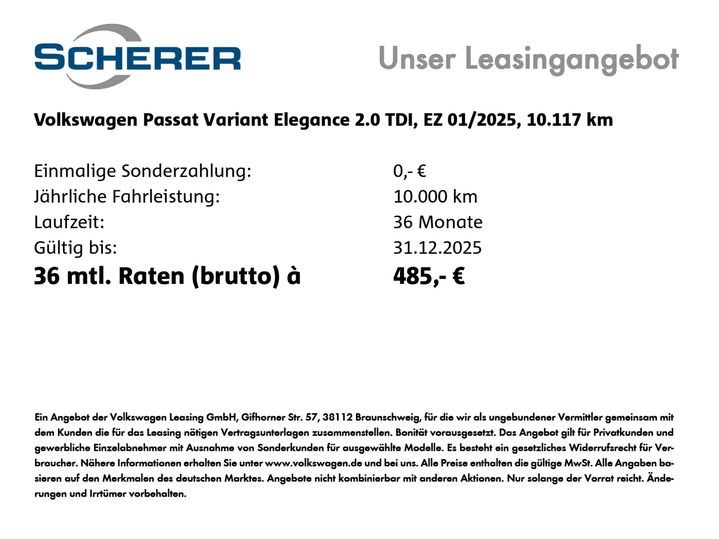 Volkswagen Passat Variant 2.0 TDI DSG Elegance 4 Motion/AHK Blau - 2