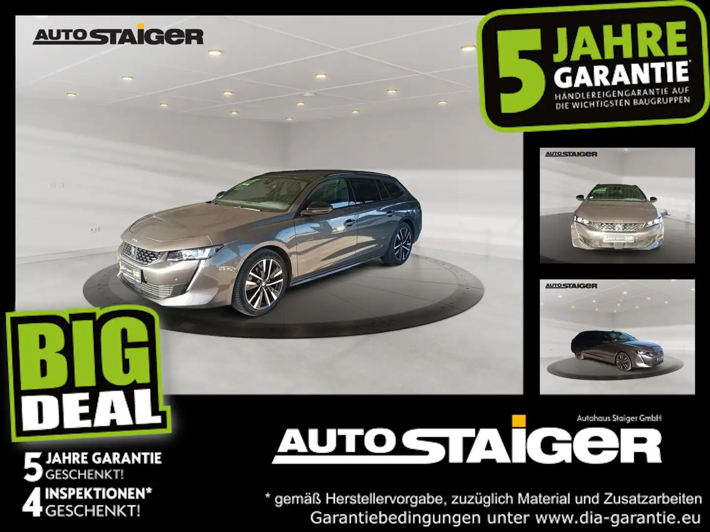 Peugeot 508 SW GT 180 PS ACC+LED+Navi+SD+SHZ+2xKlima+LM Grau - 1