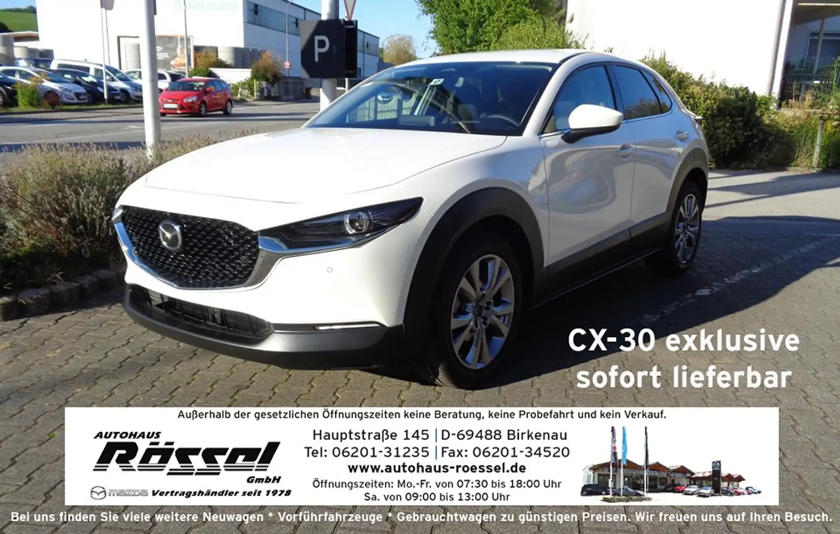 Mazda CX-30 2.5L e-SKYACTIV G 140ps 6AT FWD Exclusive-line Weiß - 1