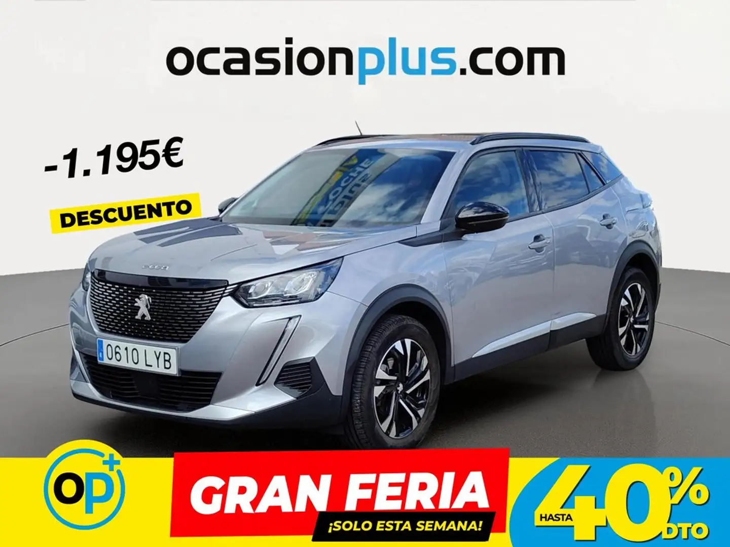 Peugeot 2008 1.2 PureTech S&S Allure EAT8 130 Gris - 1