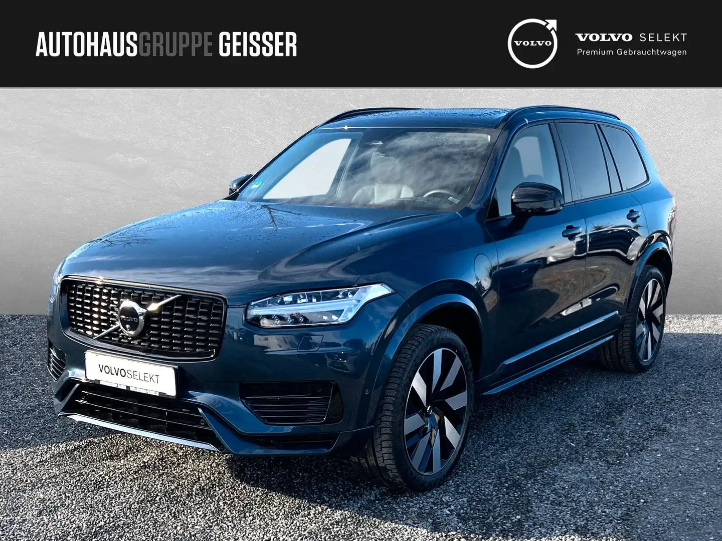 Volvo XC90 T8 AWD Plus Dark Automatik 7-Sitzer AHK ACC Blau - 1