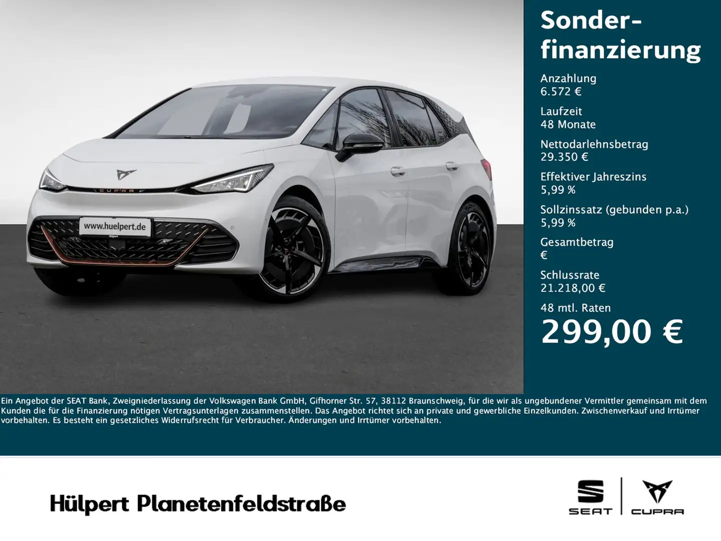 CUPRA Born 20''ZOLL LM NAV ACC SHZ TECH-PILOT- PACK Wit - 1
