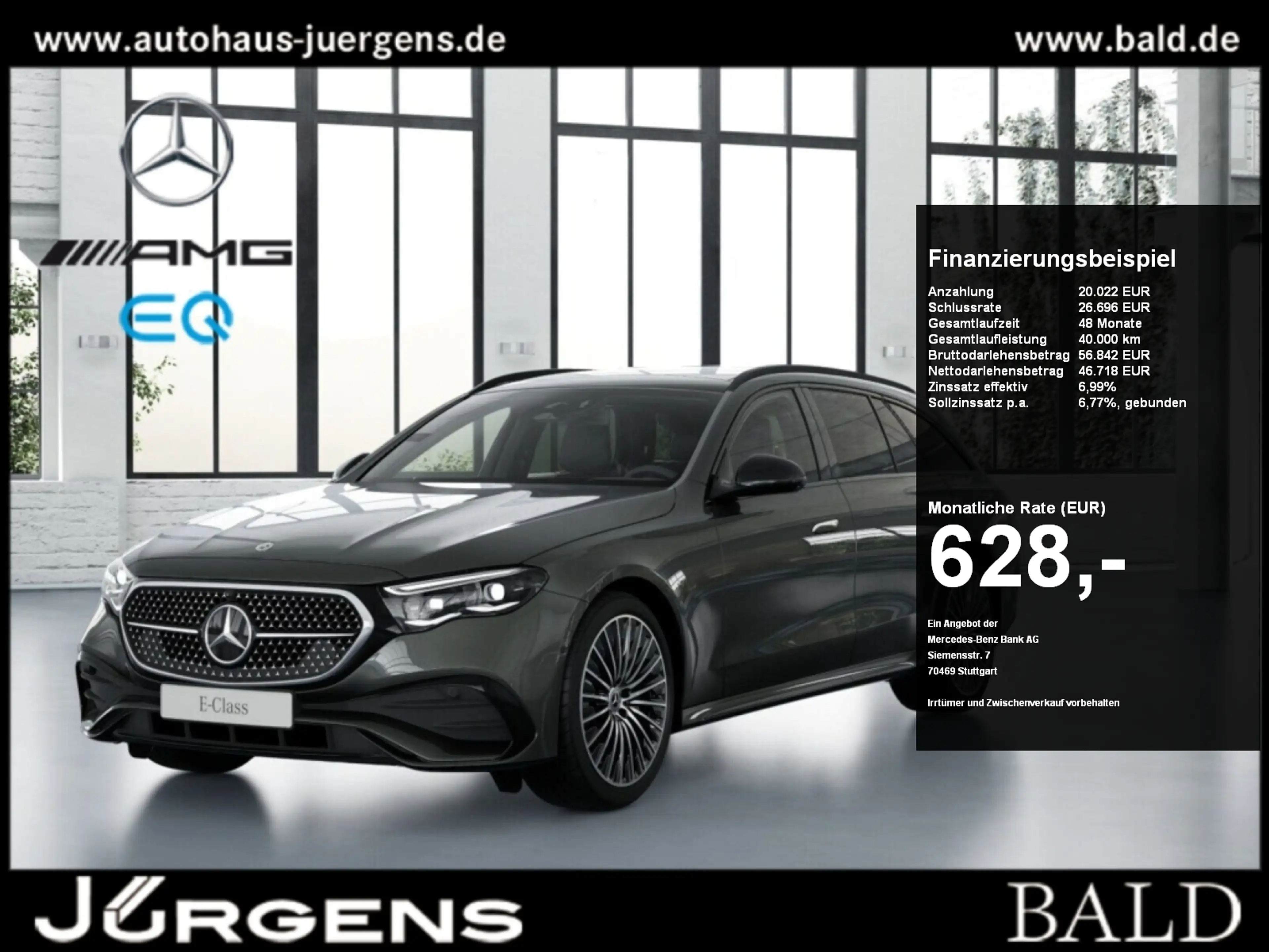 Mercedes-Benz E 450 4M T AMG-Sport/Pano/Super/StdHz/AHK/Burm