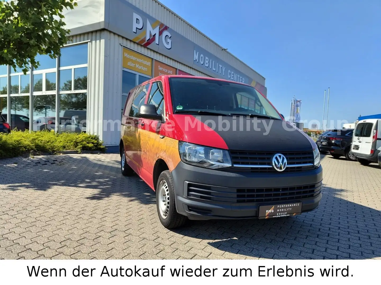 Volkswagen T6 Transporter Kasten Kombi 6-Sitzer / Klima Czerwony - 1