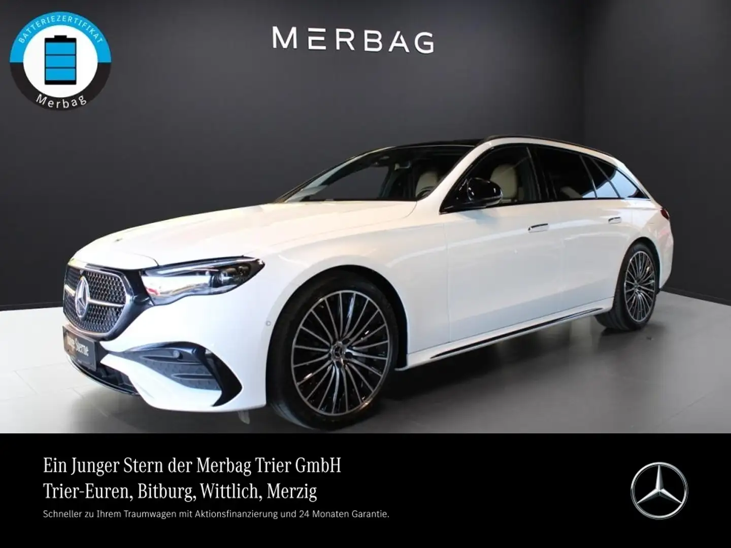 Mercedes-Benz E 300 T de 4M *AMG Night Pano AHK Digital DC+AC Weiß - 1