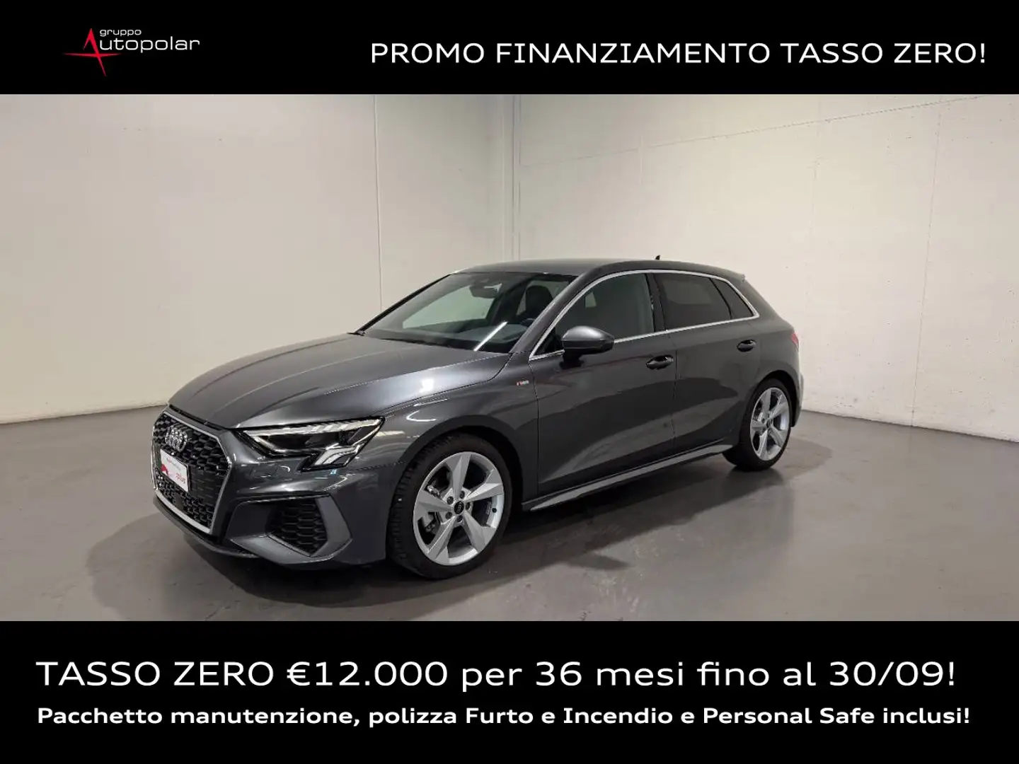 Audi A3 SPORTBACK 35 TDI S-TRONIC S LINE EDITION Grigio - 1