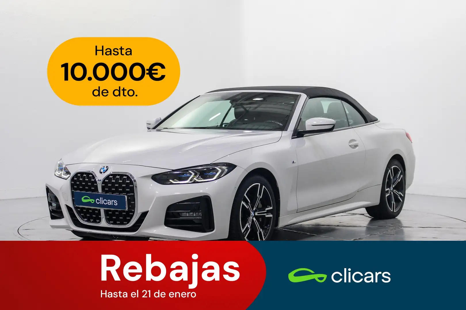 BMW 430 430iA Cabrio xDrive Blanc - 1
