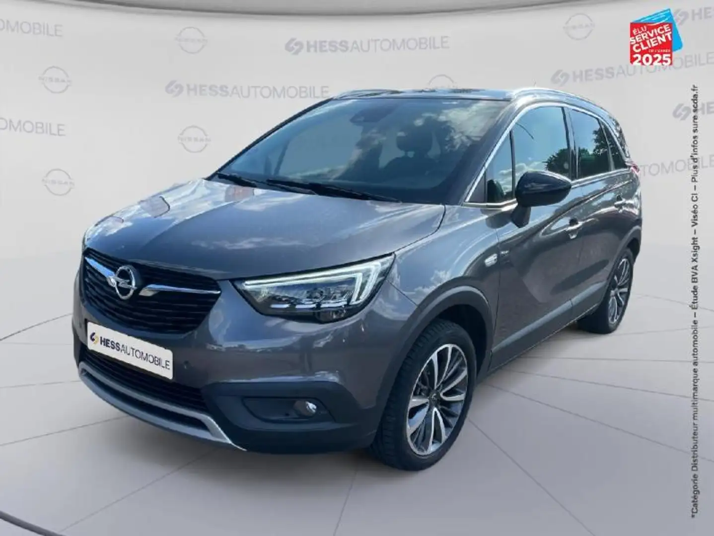 Opel Crossland X 1.2 Turbo 130ch Ultimate BVA Euro 6d-T Gris - 1