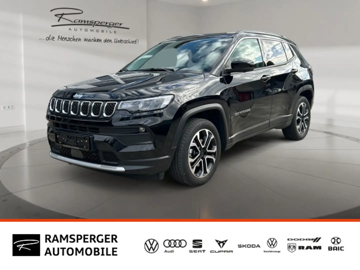 Jeep Compass 1.5 Limited Mild-Hybrid FWD ACC Schwarz - 1
