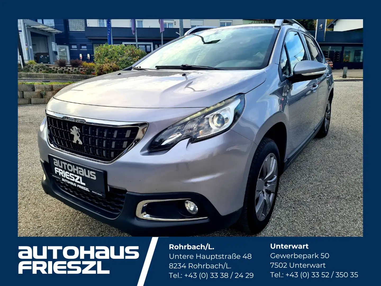 Peugeot 2008 1,2 PureTech Style, SR/WR Grau - 1