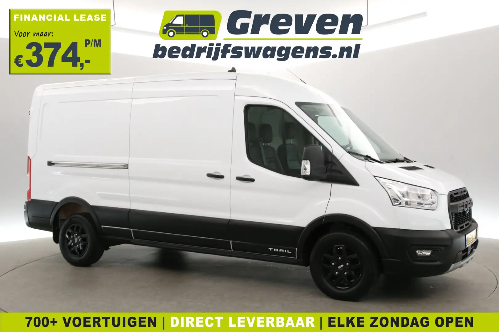 Ford Transit 2.0 TDCI Trail 170PK L3H2 | 2800KG Trekgew. | Trek Blanc - 1