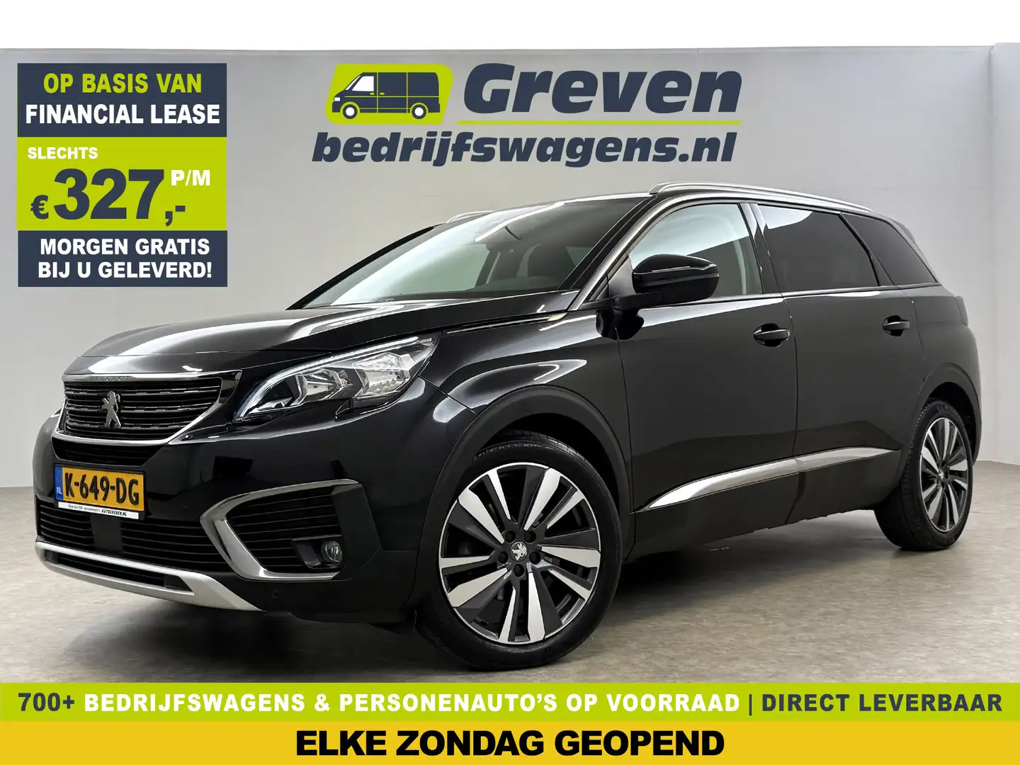 Peugeot 5008 1.2 PureTech Allure 7p 360 Camera Carplay LED Sfee Zwart - 1