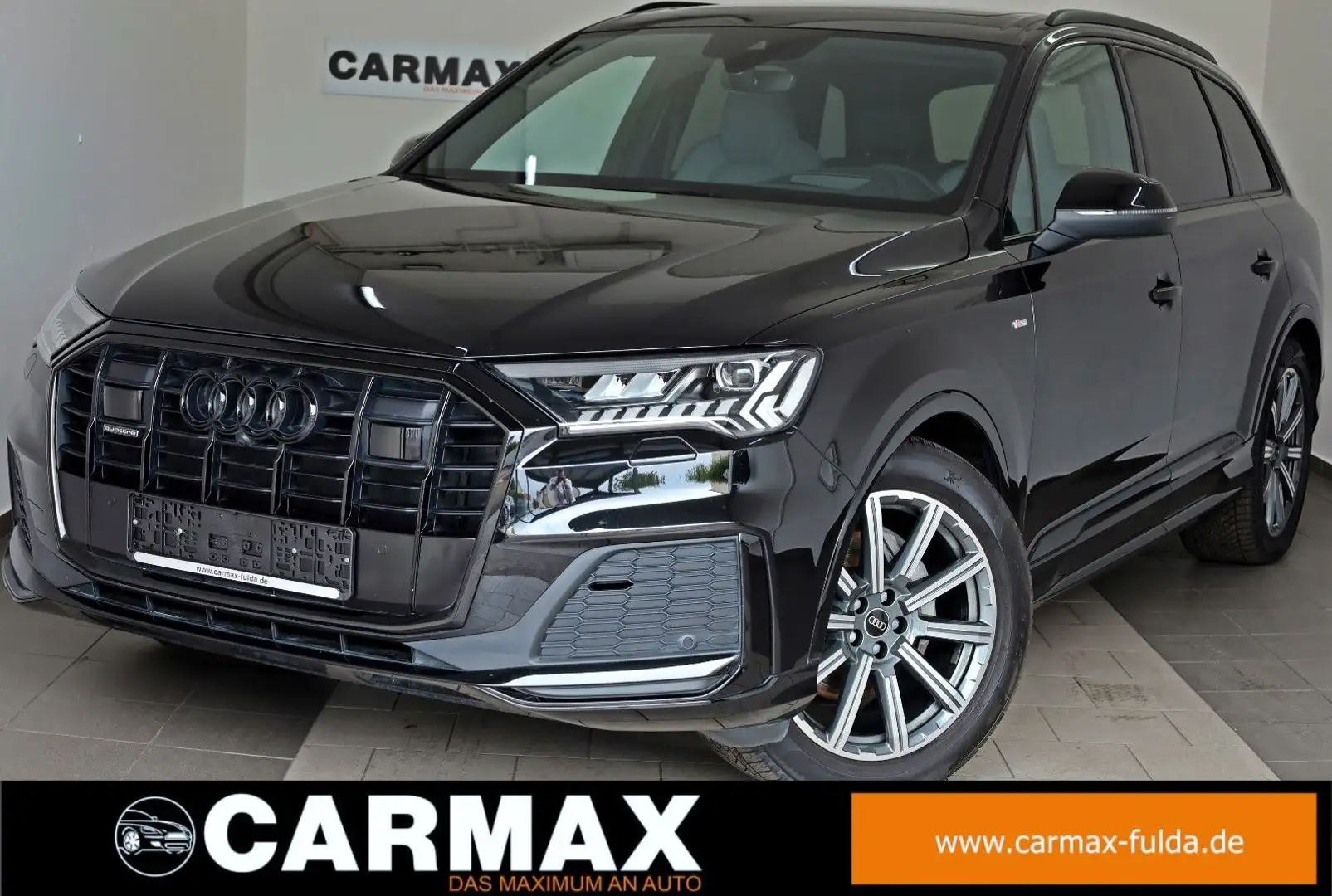 Audi Q7 50 TDI quattro S line,Kame.,ACC,HUD,Panor,B&O Чорний - 1